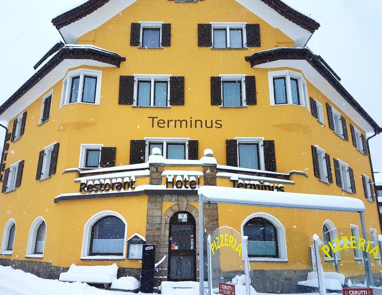 Hotel Terminus Samedan Exteriör bild